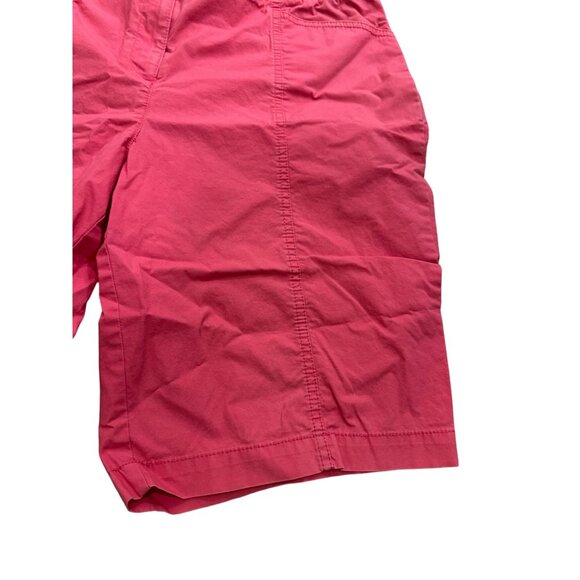 CHICOS Womens Coral Red Bermuda Shorts Size 1.5/M/10 - Picture 3 of 7